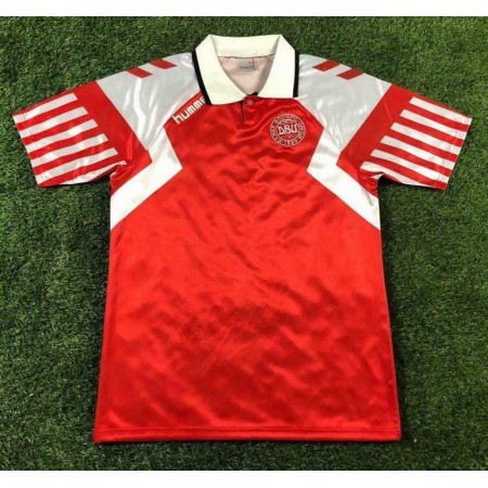 Billiga Fotbollströjor Danmark Retro Hemma tröja 1992 Kortärmad